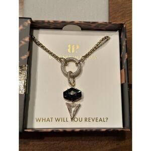 Bomb Party UNTAMED "Falling With Purpose" Necklace on Onyx Sandstone on Gold